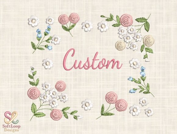 Custom Floral Name Embroidery Design Review for Craft Fair Sellers