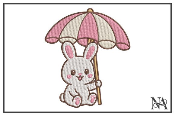 Cute Bunny with Umbrella Embroidery: A Designer’s Honest Review