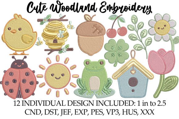 Cute Woodland Embroidery: A Designer’s Review for Apparel Projects