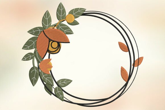 Floral Autumn Wreath Embroidery: A Seller’s Review for Etsy & Small Shop Success