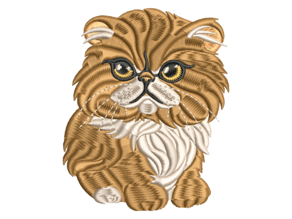 Fluffy Persian Cat Embroidery Review for Real Embroidery Projects