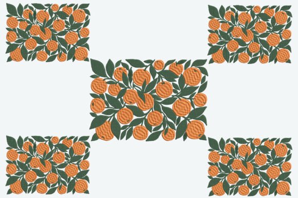 Orange Citrus Embroidery Design: A Fresh Touch for Personalized Gifts